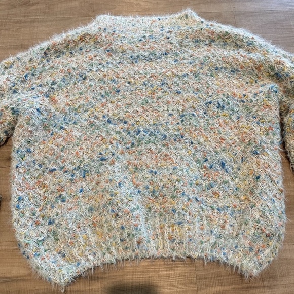 RAGA x Anthropologie Confetti Pullover Size Large Sweater Crewneck Soft Colorful - Picture 10 of 10